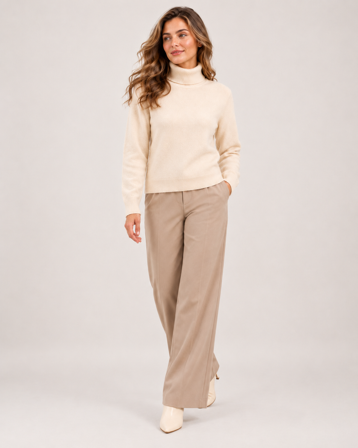 Women's Turtleneck Roll Neck Sweater product view