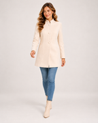 Women's Stand-Collar Longline Blazer product view