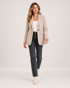 Women's Casual Blazer with Single Button product view