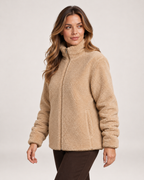 Women's Fleece Jacket – Borg Fleece Zip Up Jacket product view