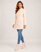 Women's Stand-Collar Longline Blazer product view