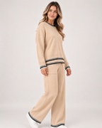 Women's Co-Ord Set with Jumper and Wide Leg Trousers product view