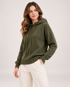 Women's Oversized Knitted Hoodie product view