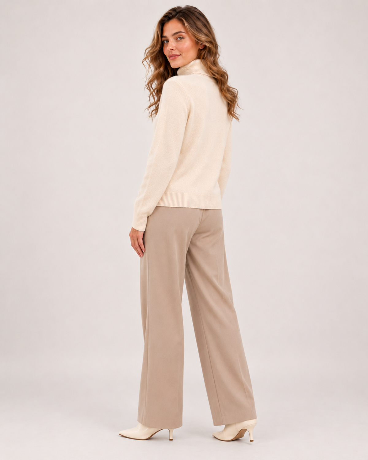 Women's Turtleneck Roll Neck Sweater product view