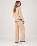 Women's Co-Ord Set with Jumper and Wide Leg Trousers product view