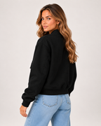 Women's Oversized Bomber Jacket – Button Front Casual Jacket product view