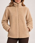 Women's Fleece Jacket – Borg Fleece Zip Up Jacket product view