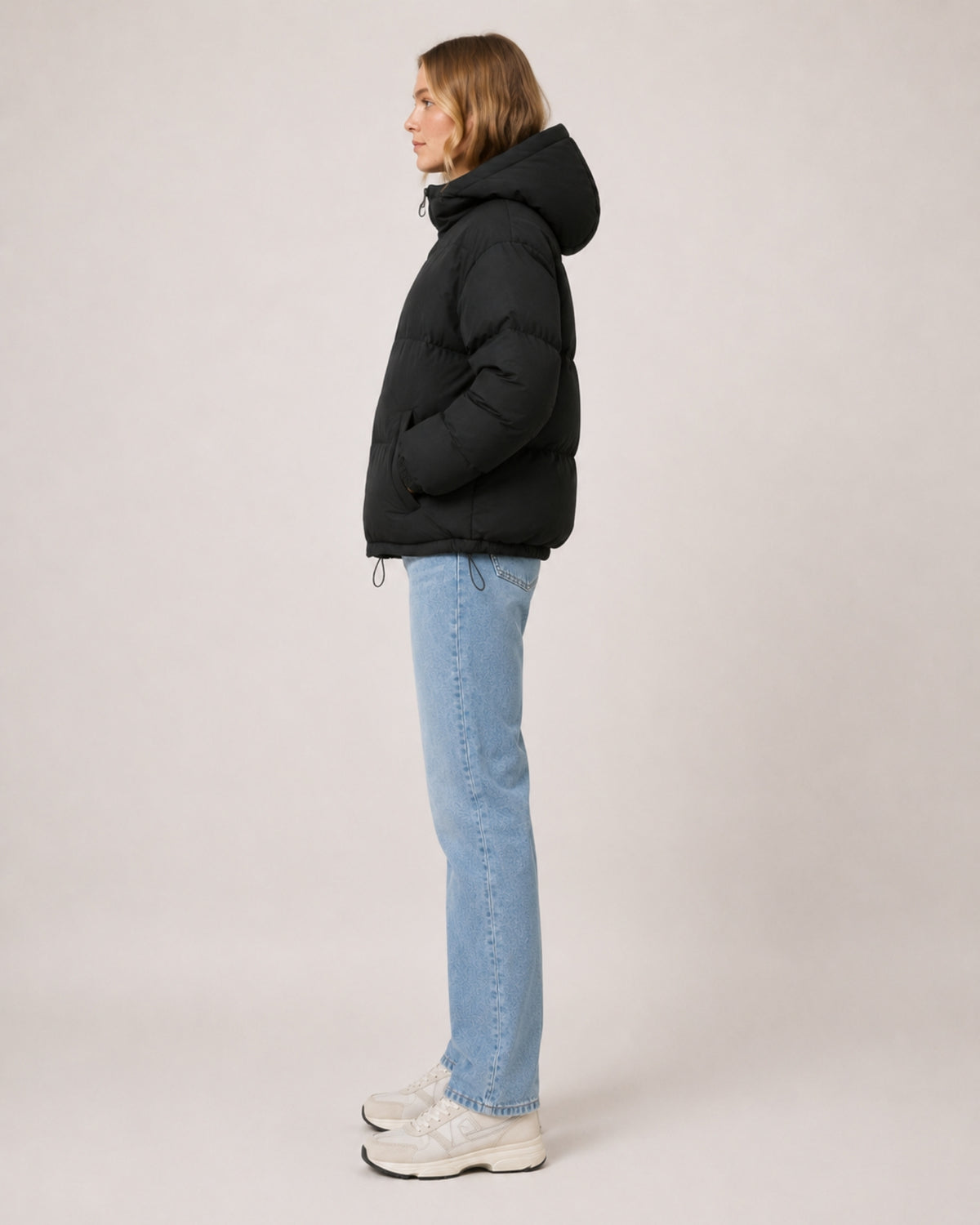 Women's Hooded Puffer Jacket – Warm Padded Coat