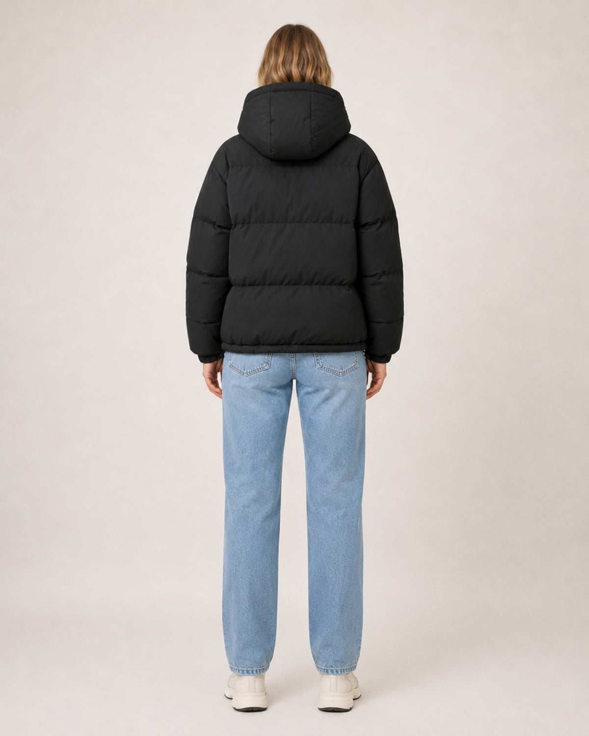 Women's Hooded Puffer Jacket – Warm Padded Coat