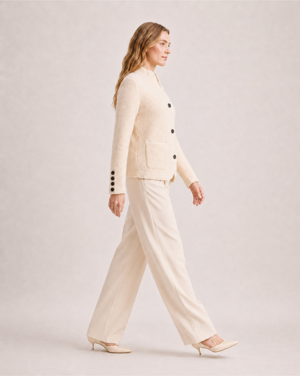 Women's Chunky Knit Cardigan Button Front Style